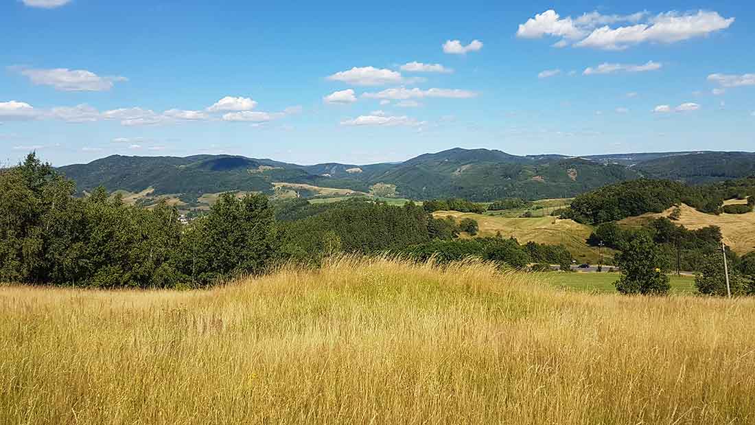 Z Budče na Sitno bicyklom cez Panský diel cyklovýlet hodrusa