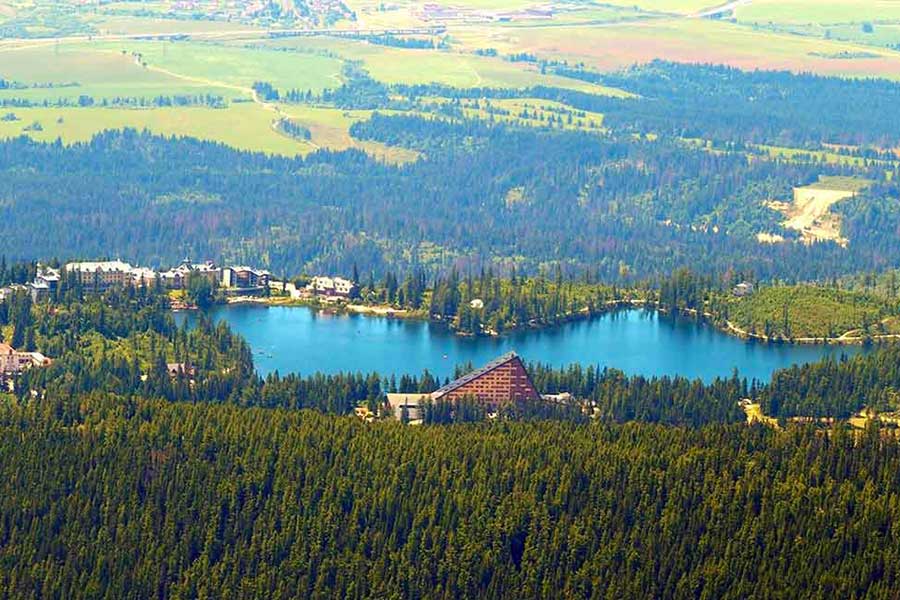 Popradské pleso - odporúčané turistické trasy/ cyklotrasy - Vysoké Tatry