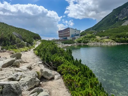 Velické pleso Sliezsky Dom turistika cyklotrasy