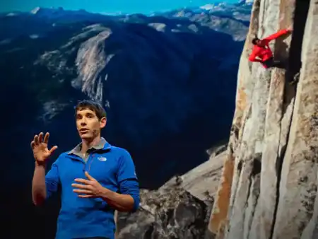 Free solo výstup na El Capitan zdroj TED global