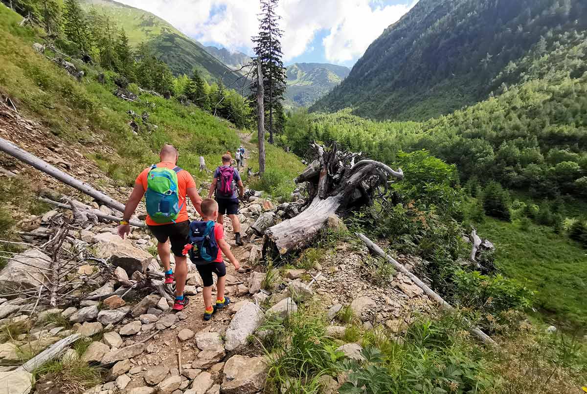 turistické chodník na Žiarsku chatu