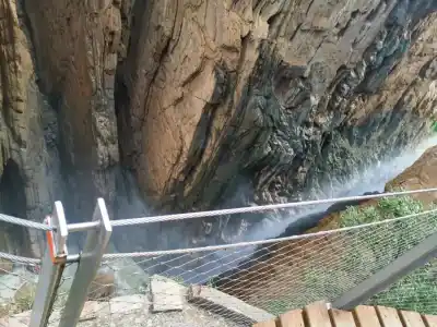 Pohľad do vodopádu pod El Choro