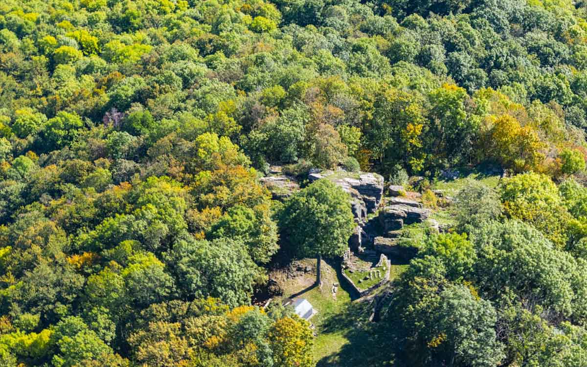 Banská Štiavnica a okolie z neba