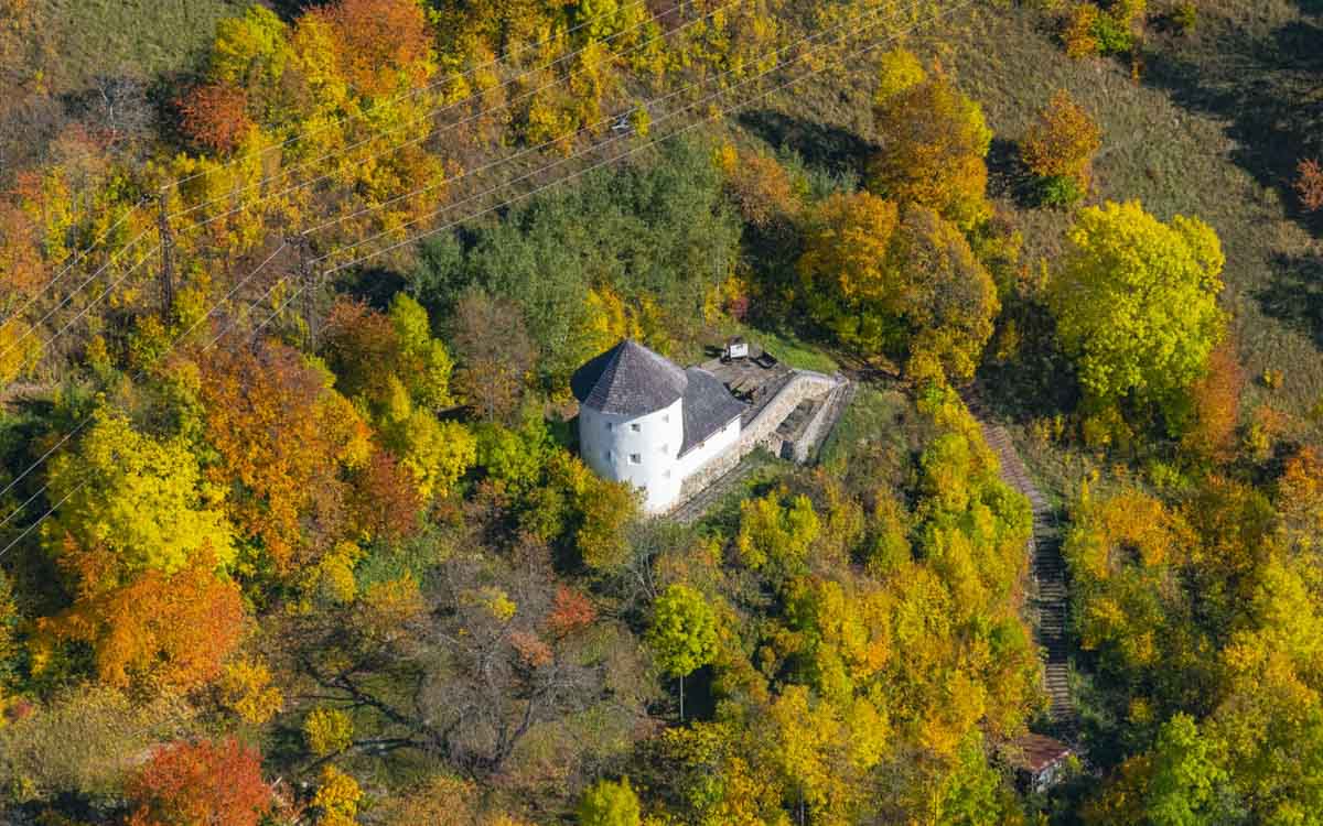 Banská Štiavnica a okolie z neba