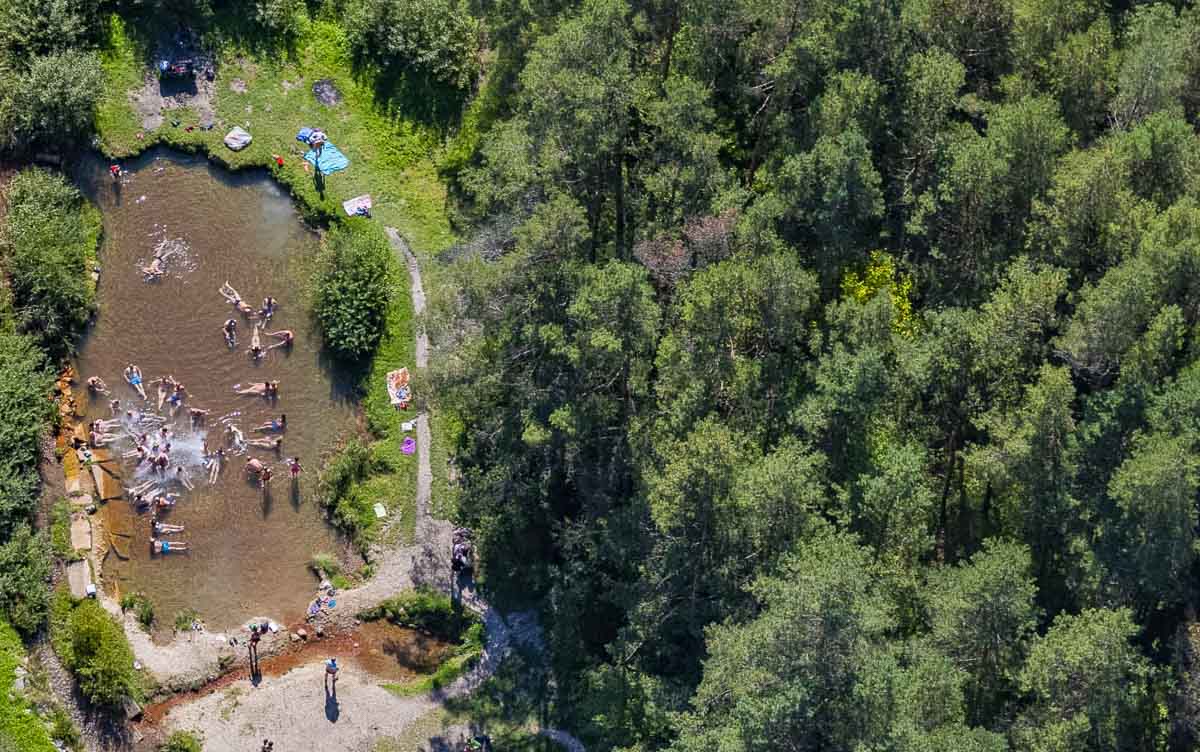 Ružomberok a okolie z neba