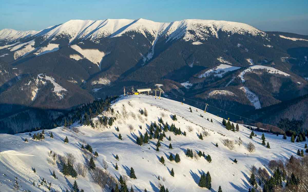 Ružomberok a okolie z neba