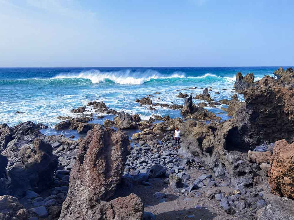 Lanzarote: El Golfo divoký Atlantic pod Timanfayou