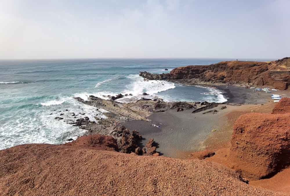 Lanzarote: El Golfo divoký Atlantic pod Timanfayou