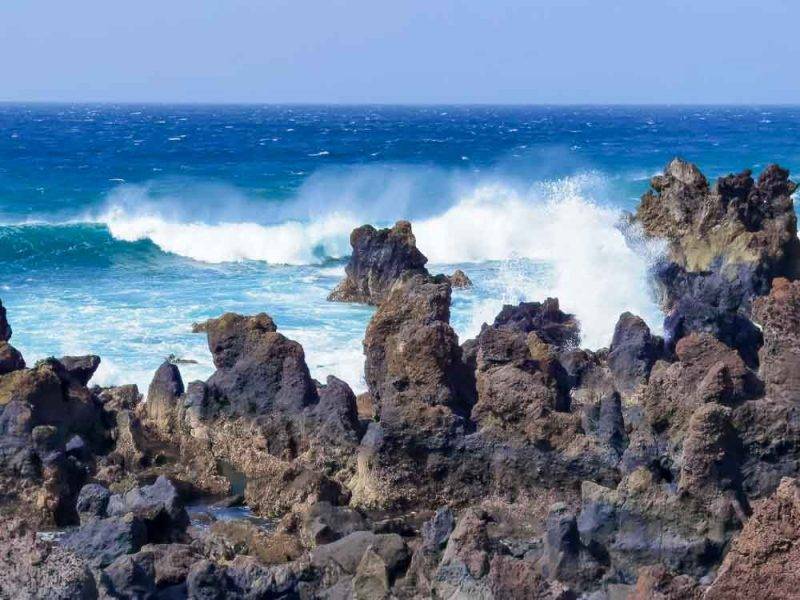 Lanzarote: El Golfo divoký Atlantik pod Timanfayou