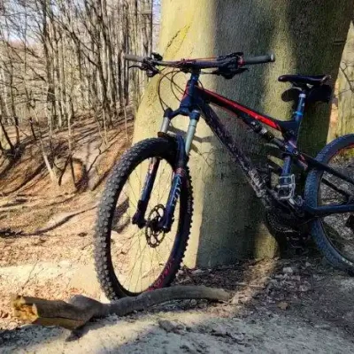 Baťkuf járek MTB singletrail nad Lozornom