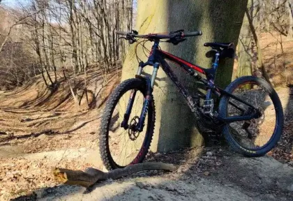 Baťkuf járek MTB singletrail nad Lozornom