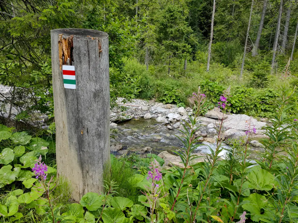 Ždiar Monkova dolina turistické značenie