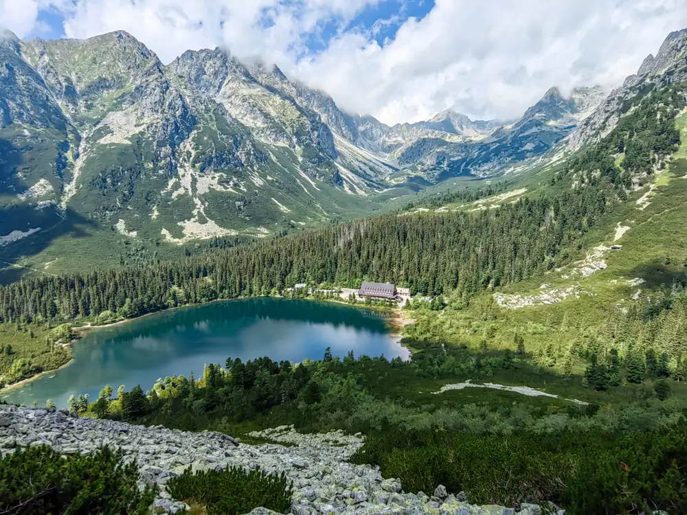 Popradské pleso z Ostrvy