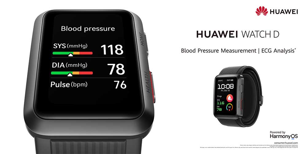 Huawei Watch D meranie EKG