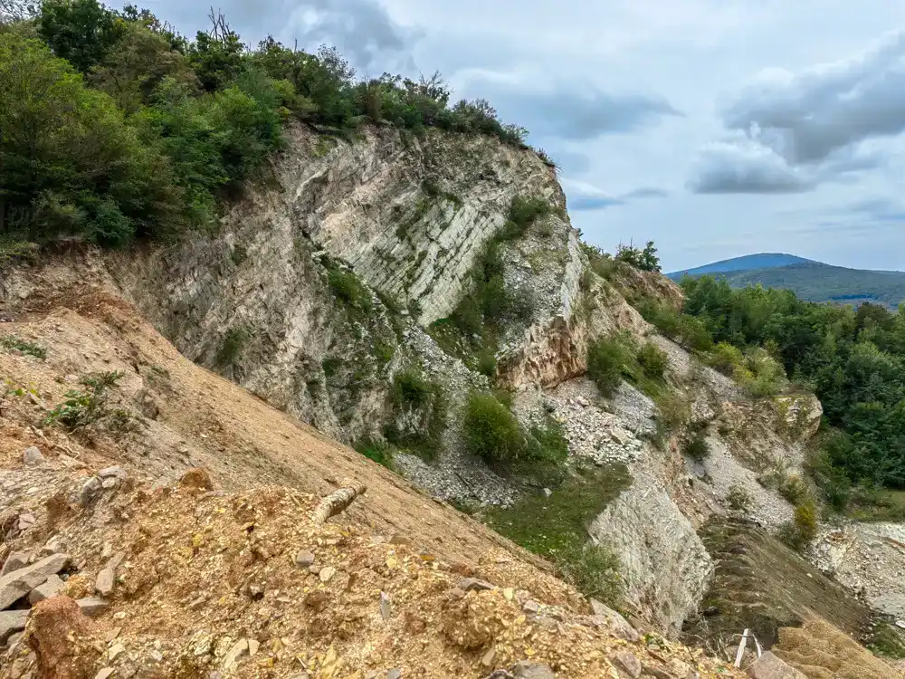 Pohľad na Tábor zo starého lomu