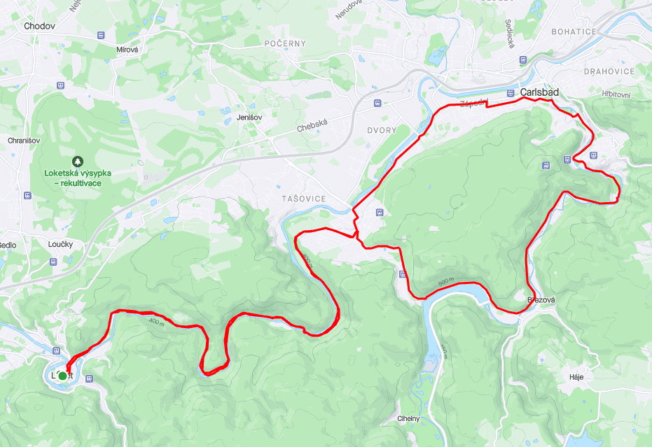 Karlovy Vary Loket trail