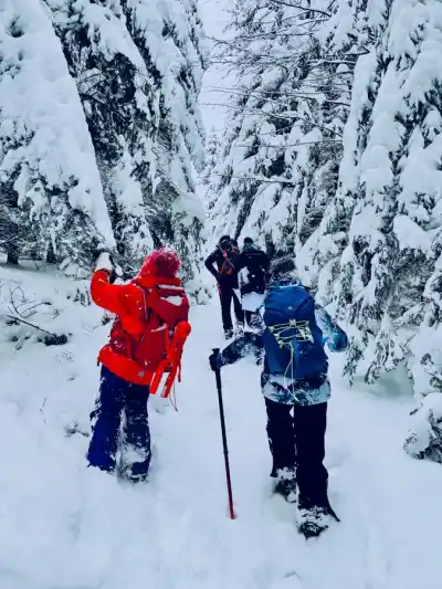 Zostup z Veľkého Javorníka