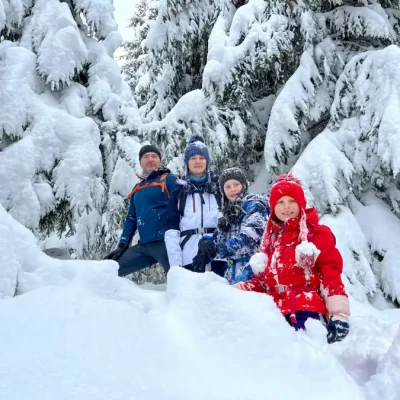 Zimný výstup s deťmi na Veľký Javorník