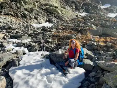 Stúpanie k chate pod rysmi