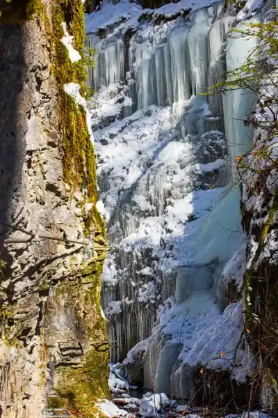 Zimná Tiesňava Čertova dolina