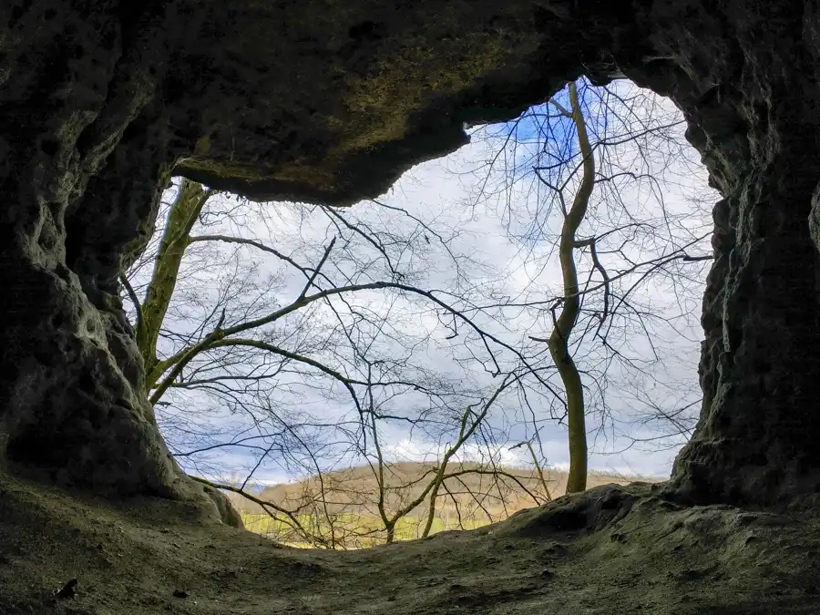 Výhľad z jaskýň Tesárske Dúpence