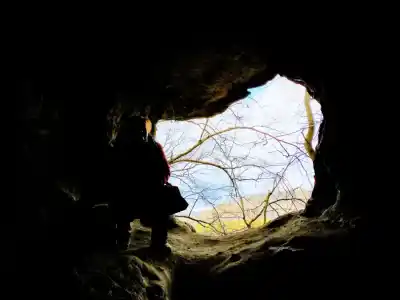 Výhľad z jaskýň Tesárske Dúpence