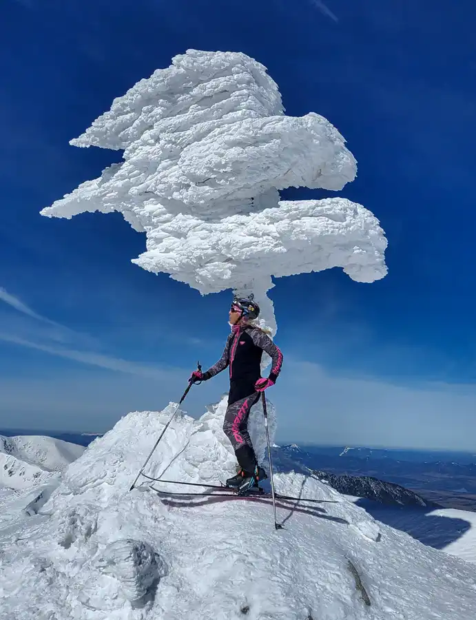 Pod kríž Ďumbiera na skialpoch