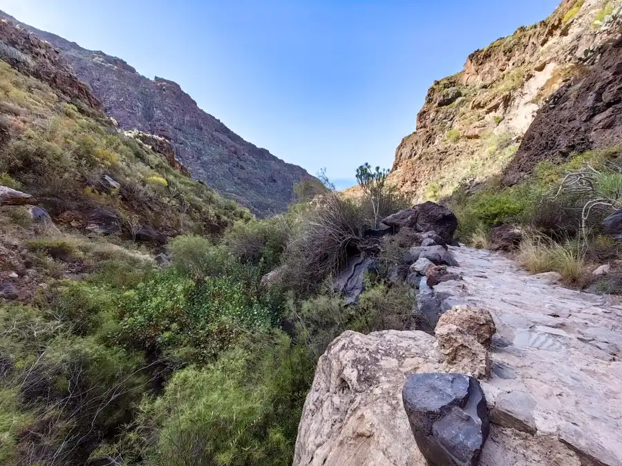 vstup do druhej časti rokliny Barranco del Infierno