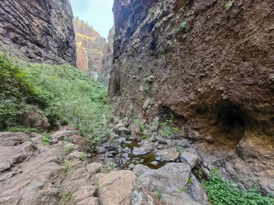 Úzka roklina Barranco del Infierno