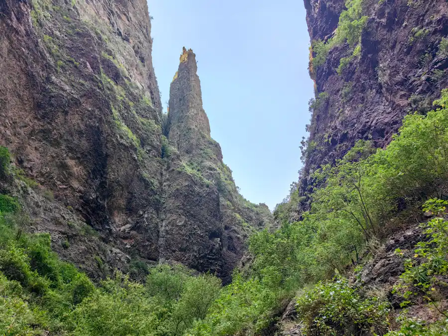 Návrat roklinou Barranco del Infierno