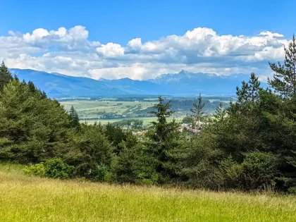 Pohľad na Kriváň z Iľanovských lúk