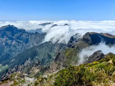 Prelievajúce sa oblaky nad Pico des Torres