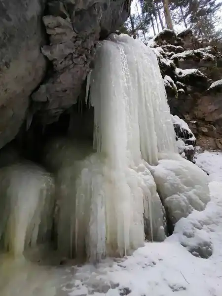 Veľký Sokol prechod zimnou roklinou