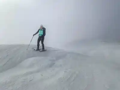 Konečne na hrebeni , ale stále hmla