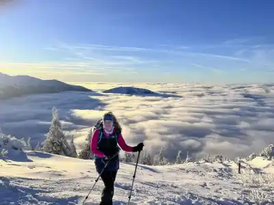Západ slnka cestou z Poludňového grúňa