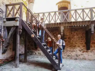 Vnútro hradu Trakai