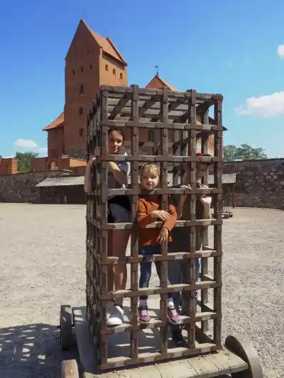 Vnútro hradu Trakai