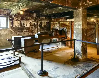 Auschwitz plynové komory a krematórium