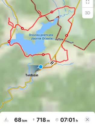 Trasa okolo Oravy