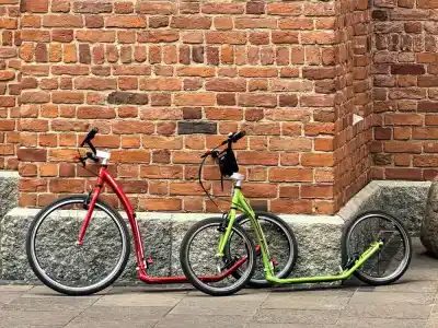 Kolobežky ped chrámom