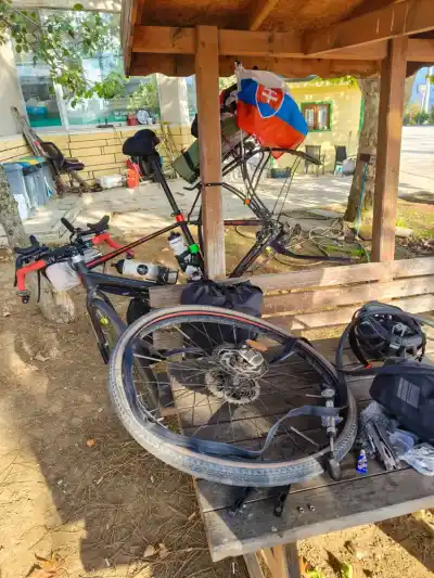 Ráno v cykloobchode