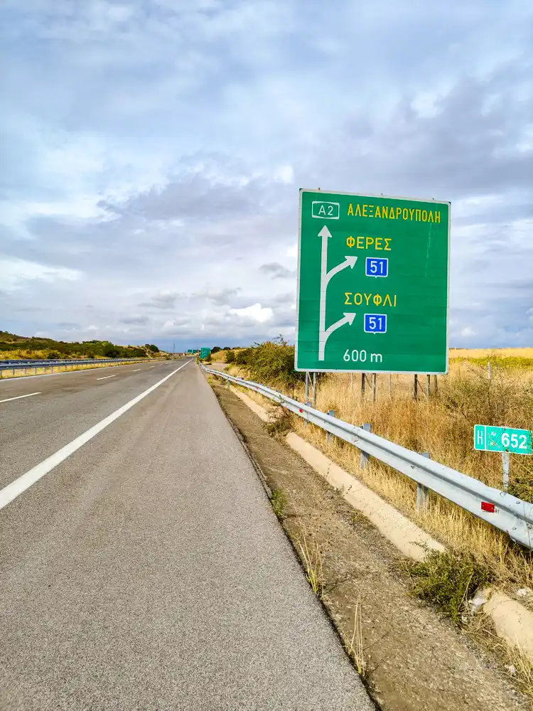 Prvé kilometre v Grécku