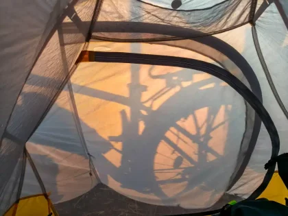 Cyklistika s batohom na bajku