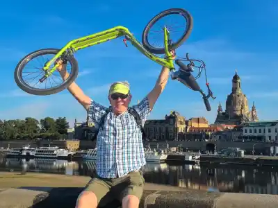 Drážďany na kolobežke