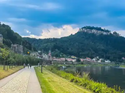 Cyklotrasou na Königstein Fortress
