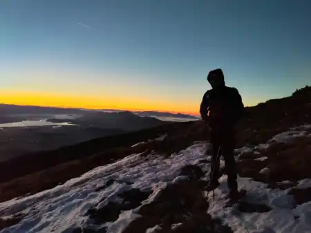 bezpečný zostup na Baranec potme