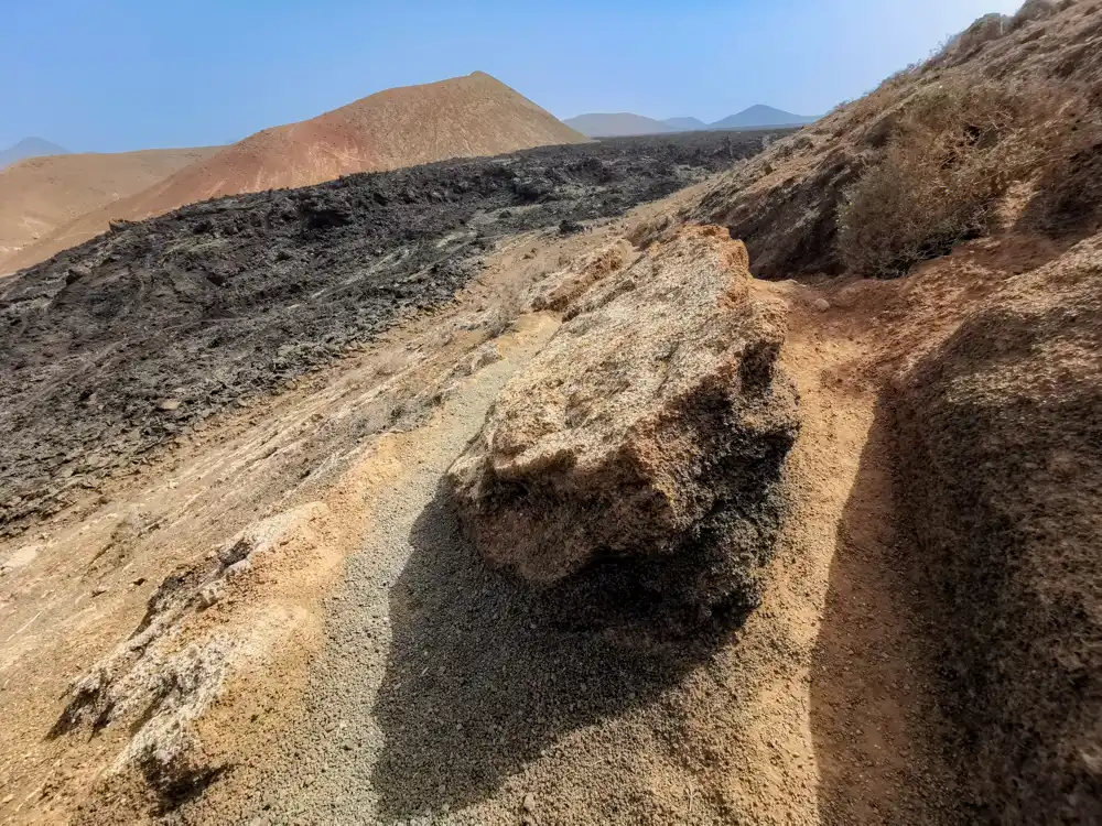 Caldera Blanca zostup