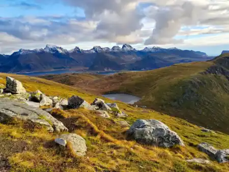 Zostup z Ryten Nórsko