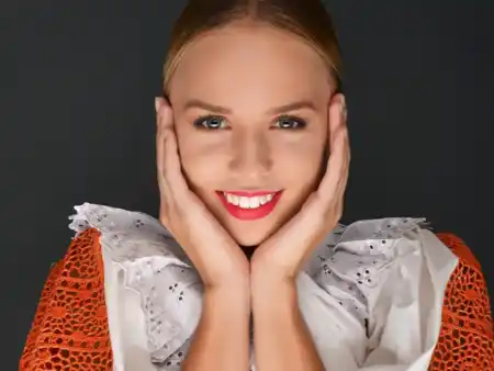 slovak foklkore girl deposit photos