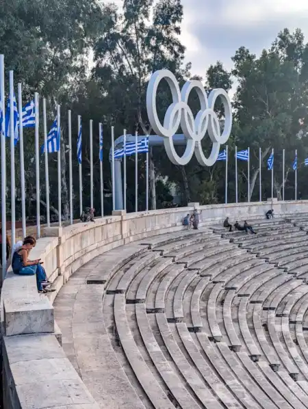 Najlepší výhľad od kruhmi Kallimarmaro